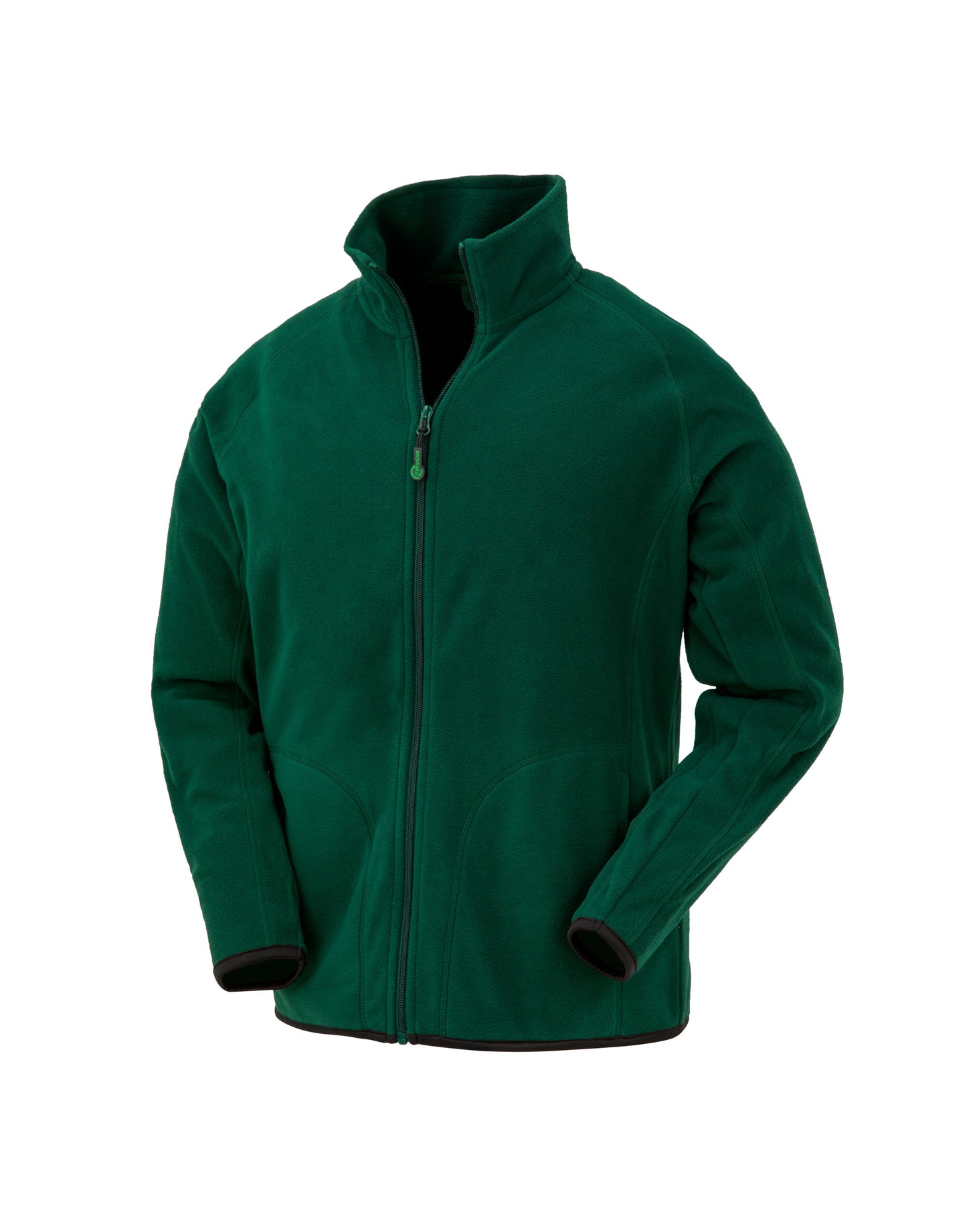 Recycled Microfleece Jacket - Forest Green