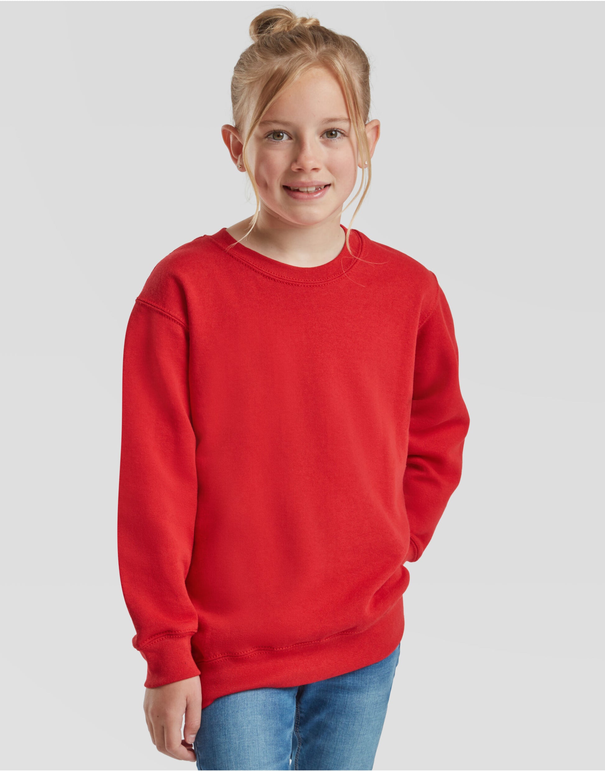 Kid's Classic Set-In Sweat - Red