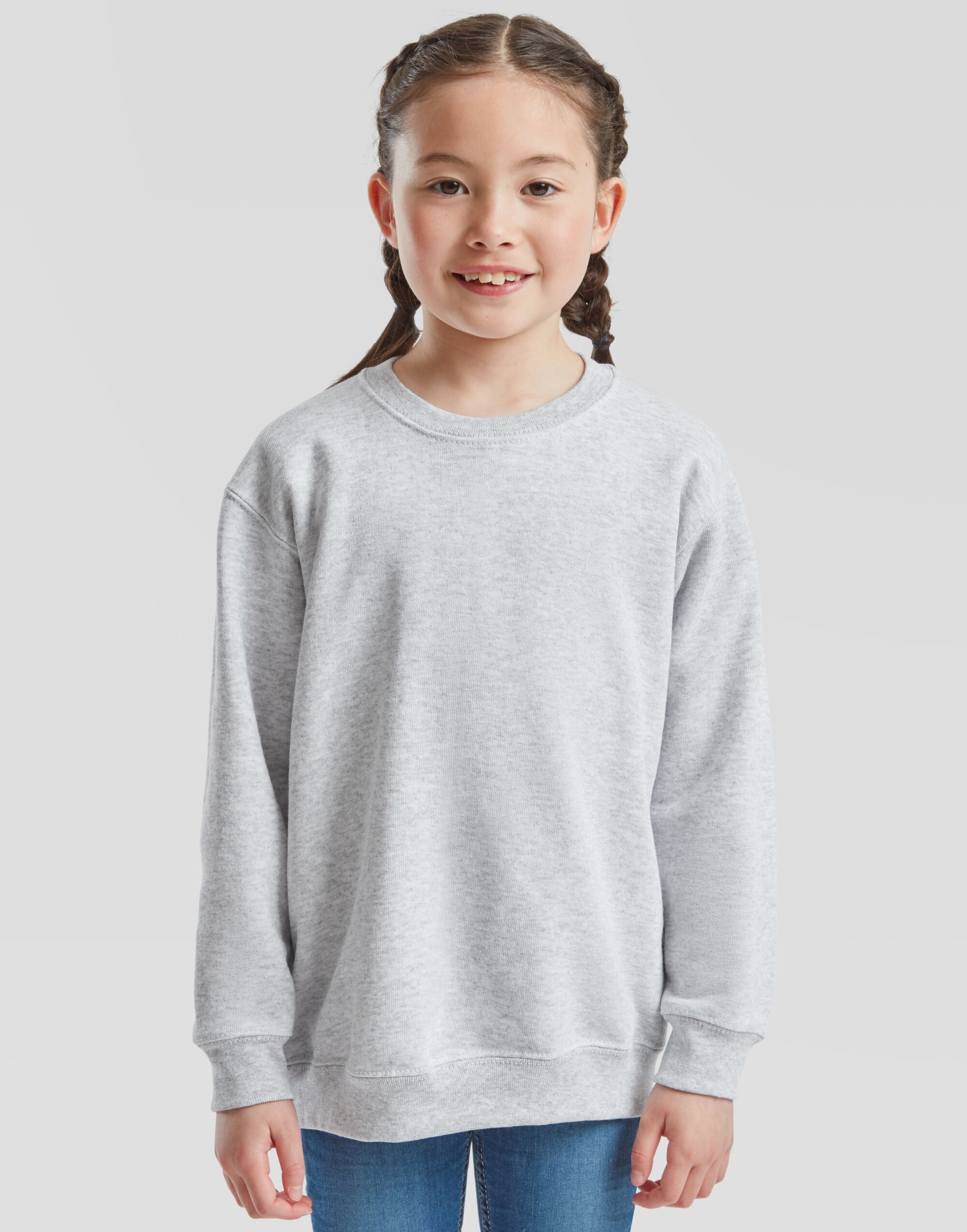 Kid's Classic Set-In Sweat - Heather Grey