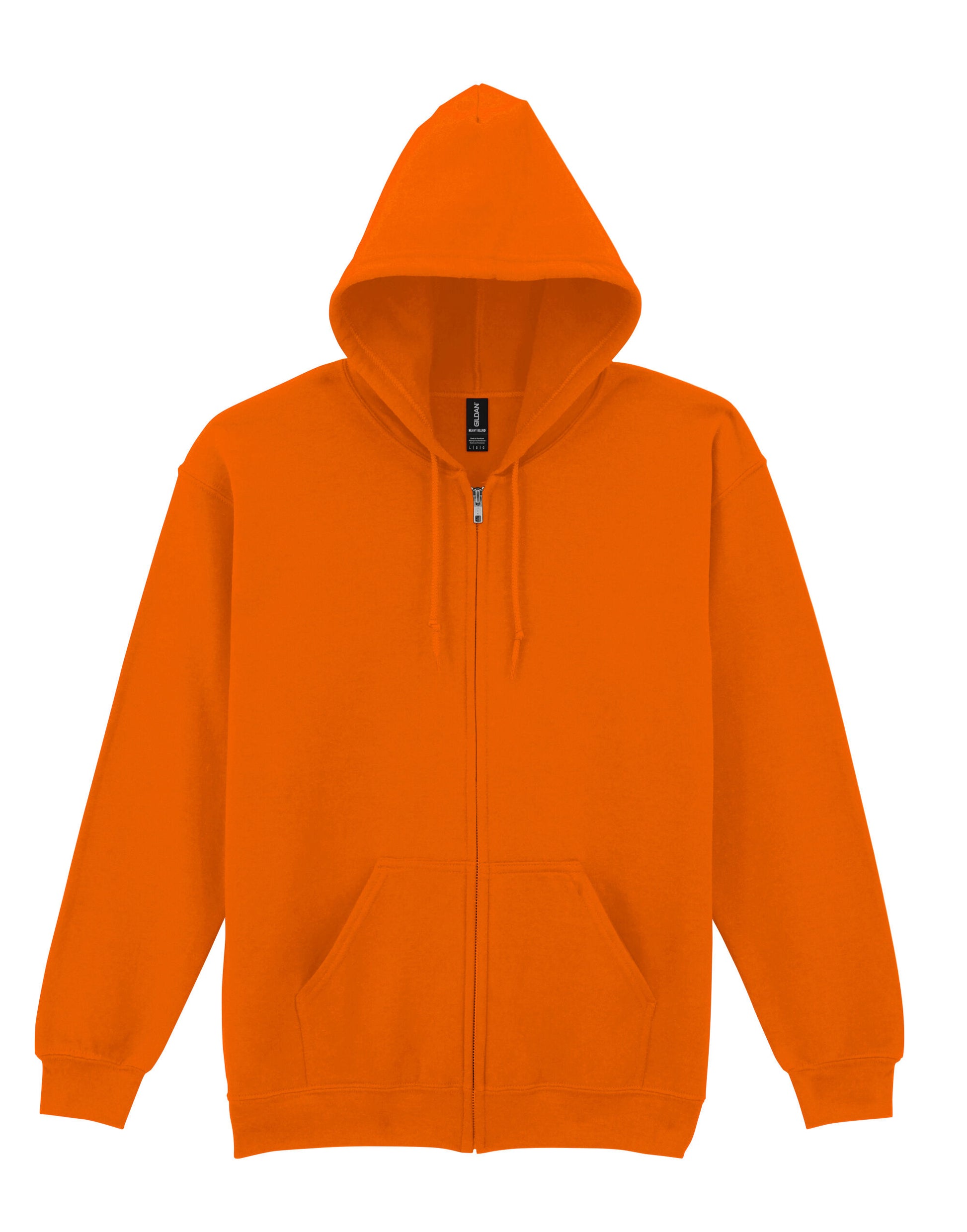 Heavy Blend™ Adult Full Zip Hooded Sweatshirt - Safety Orange