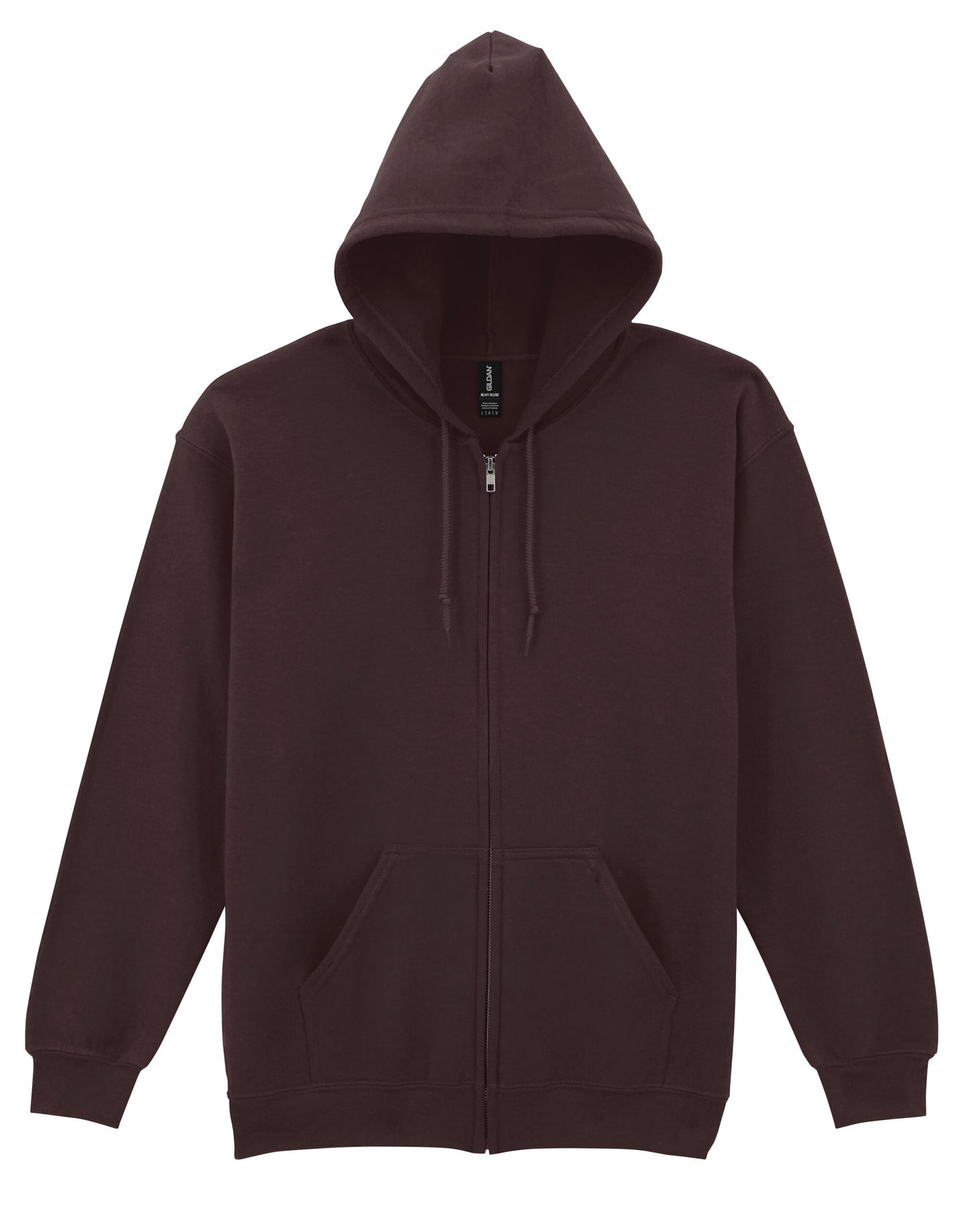 Heavy Blend™ Adult Full Zip Hooded Sweatshirt - Dark Chocolate