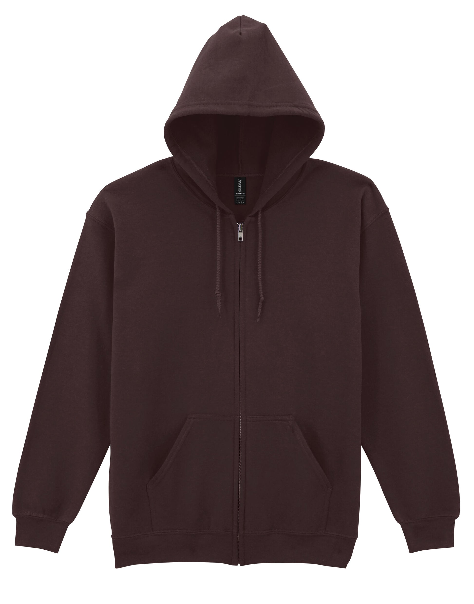 Heavy Blend™ Adult Full Zip Hooded Sweatshirt - Dark Chocolate
