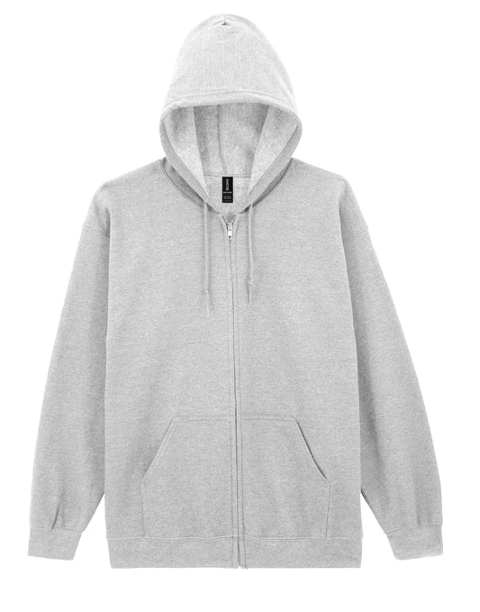 Heavy Blend™ Adult Full Zip Hooded Sweatshirt - Ash Grey