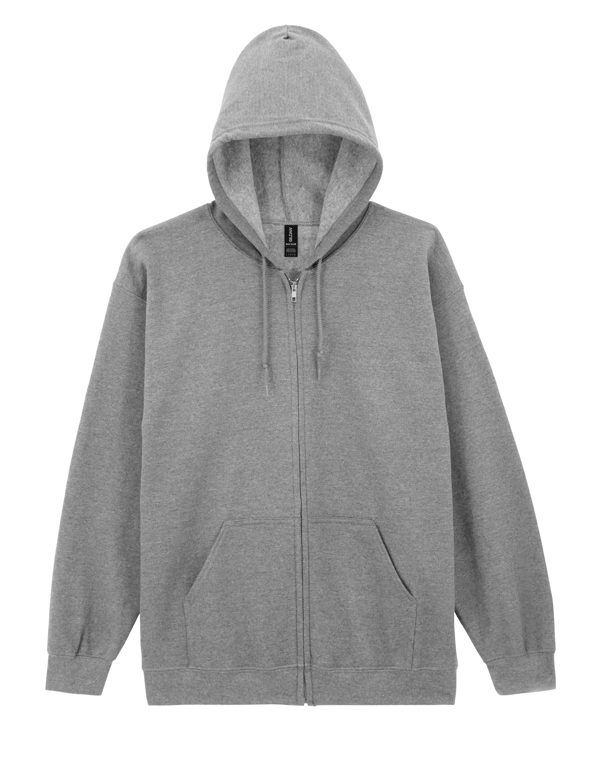 Heavy Blend™ Adult Full Zip Hooded Sweatshirt - Sport Grey