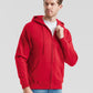 Men's Classic Hooded Sweat Jacket - Red