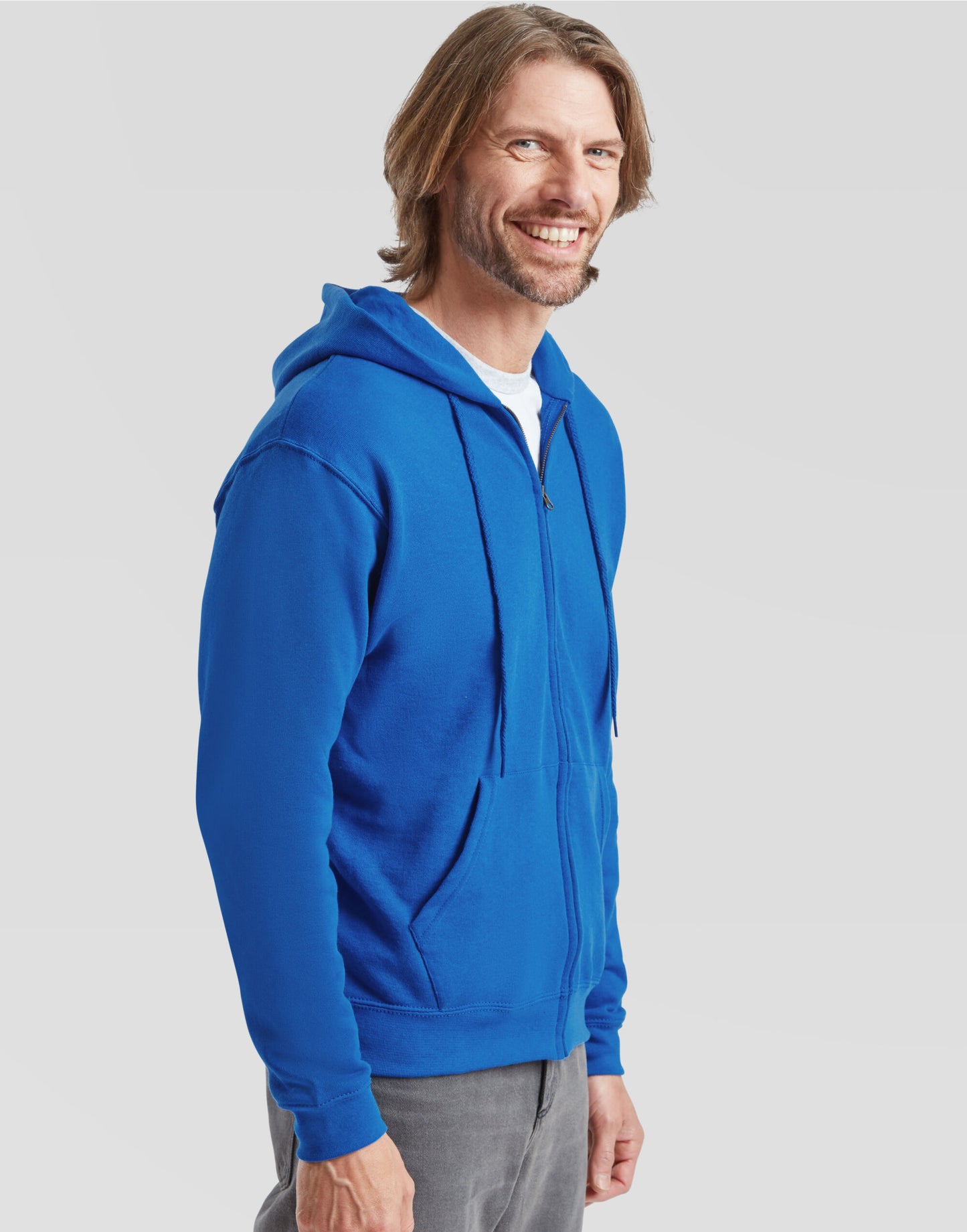 Men's Classic Hooded Sweat Jacket - Royal