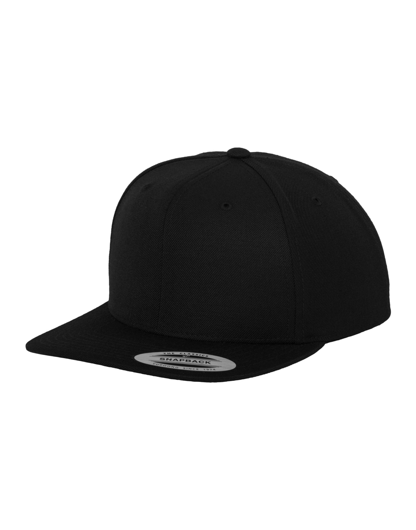 Classic Snapback Cap - Black