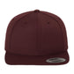 Classic Snapback Cap - Maroon