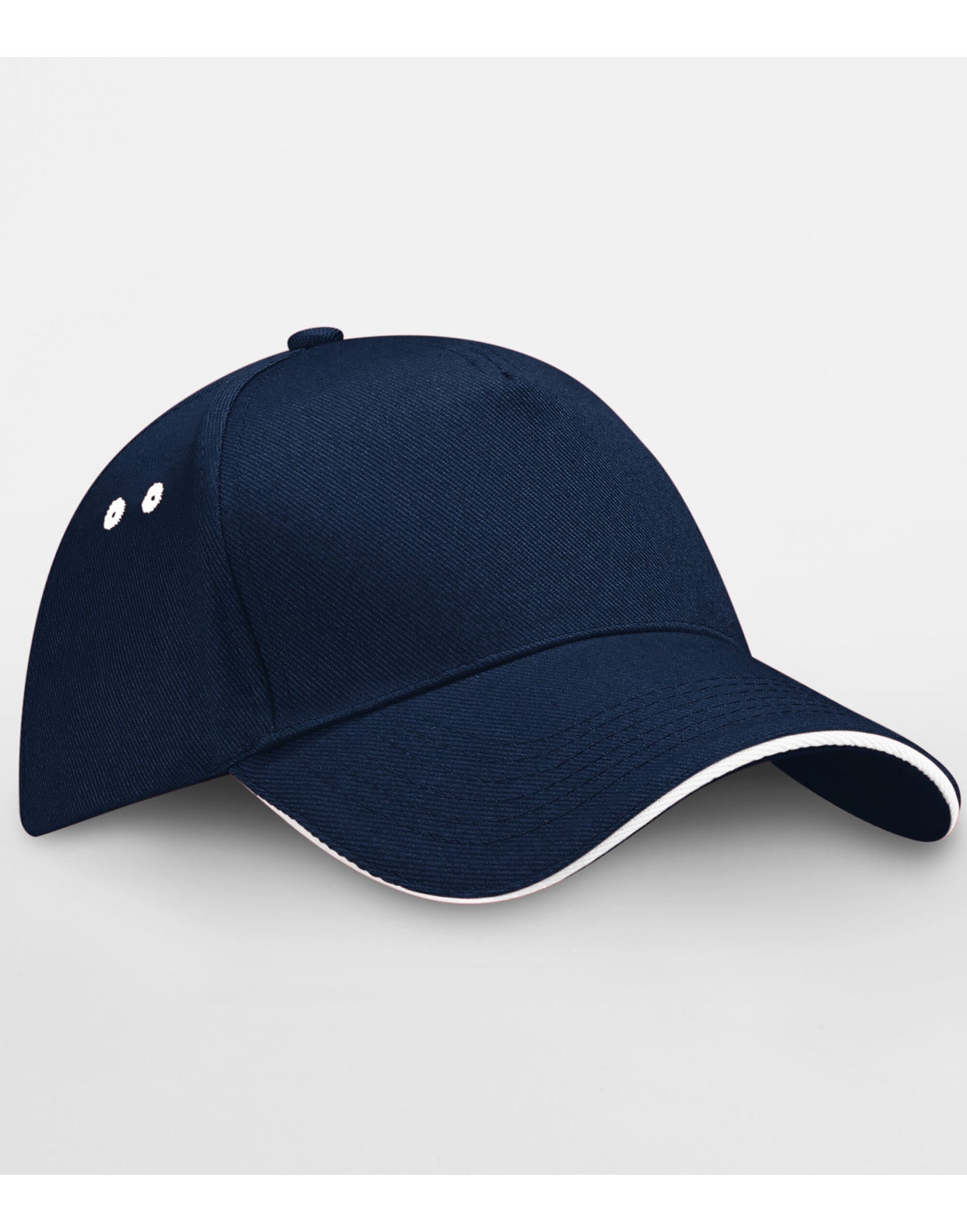 Ultimate 5 Panel Cap Sandwich Peak - French Navy/White