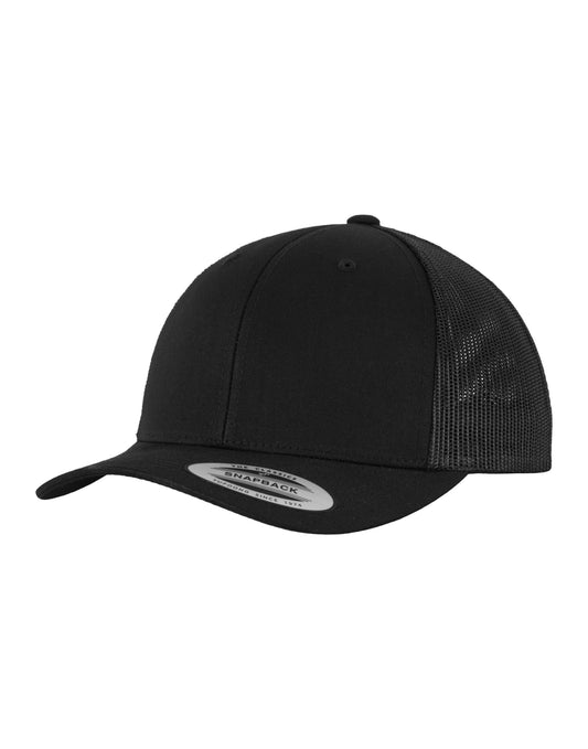 Retro Trucker Cap - Black