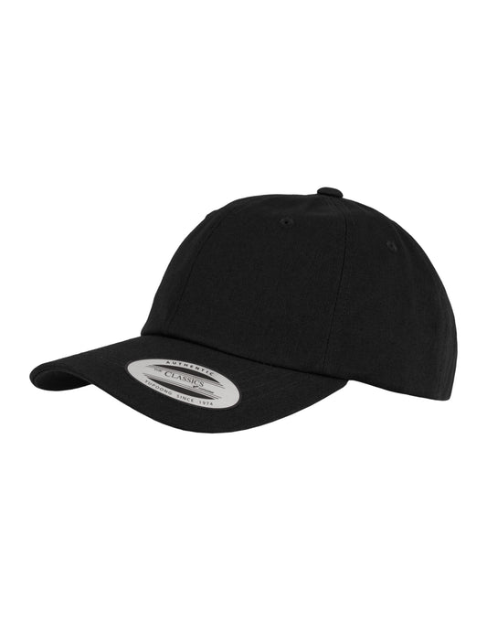 Low Profile Cotton Twill Cap - Black