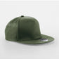 5 panel Snapback Rapper Cap - Olive Green