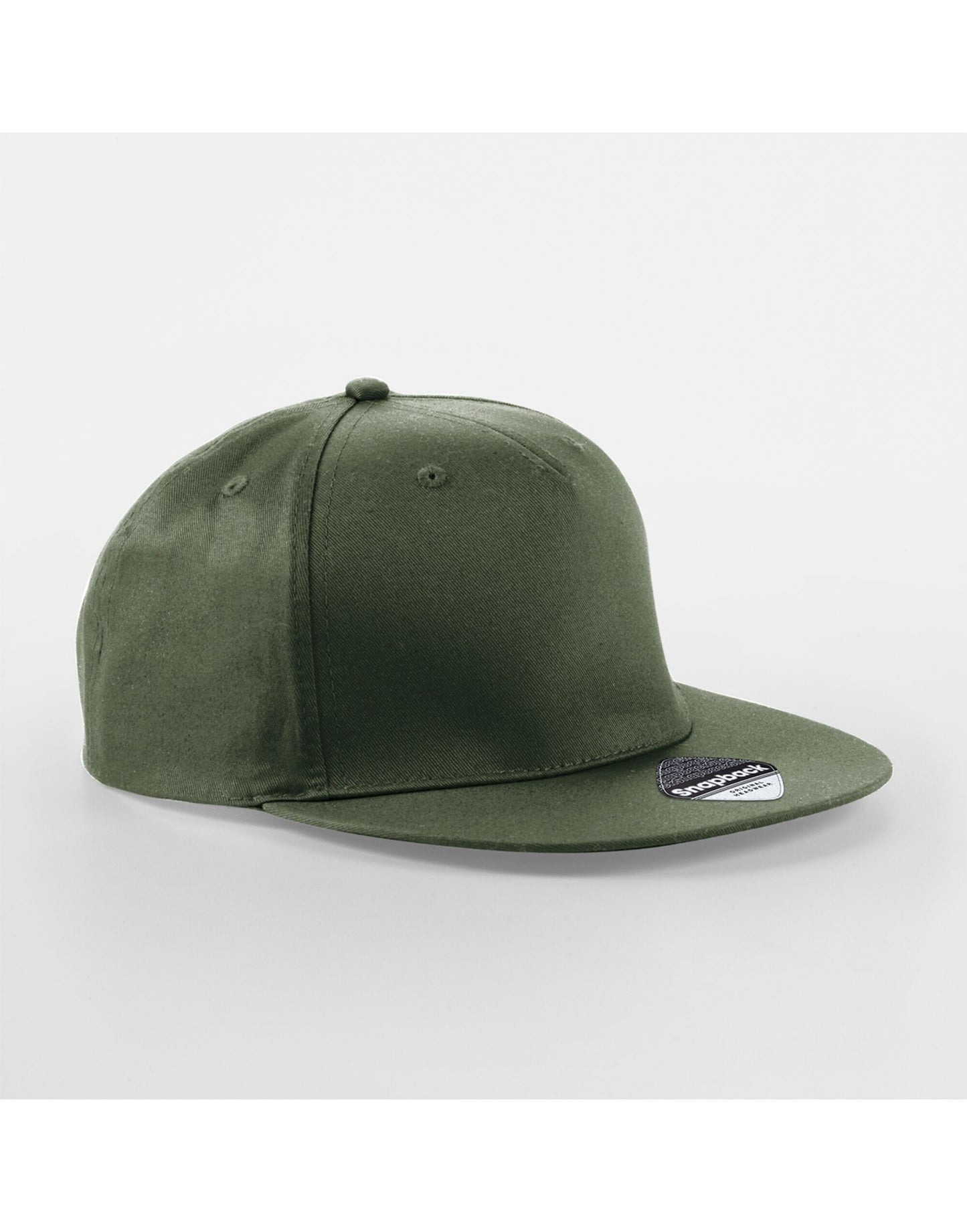 5 panel Snapback Rapper Cap - Olive Green