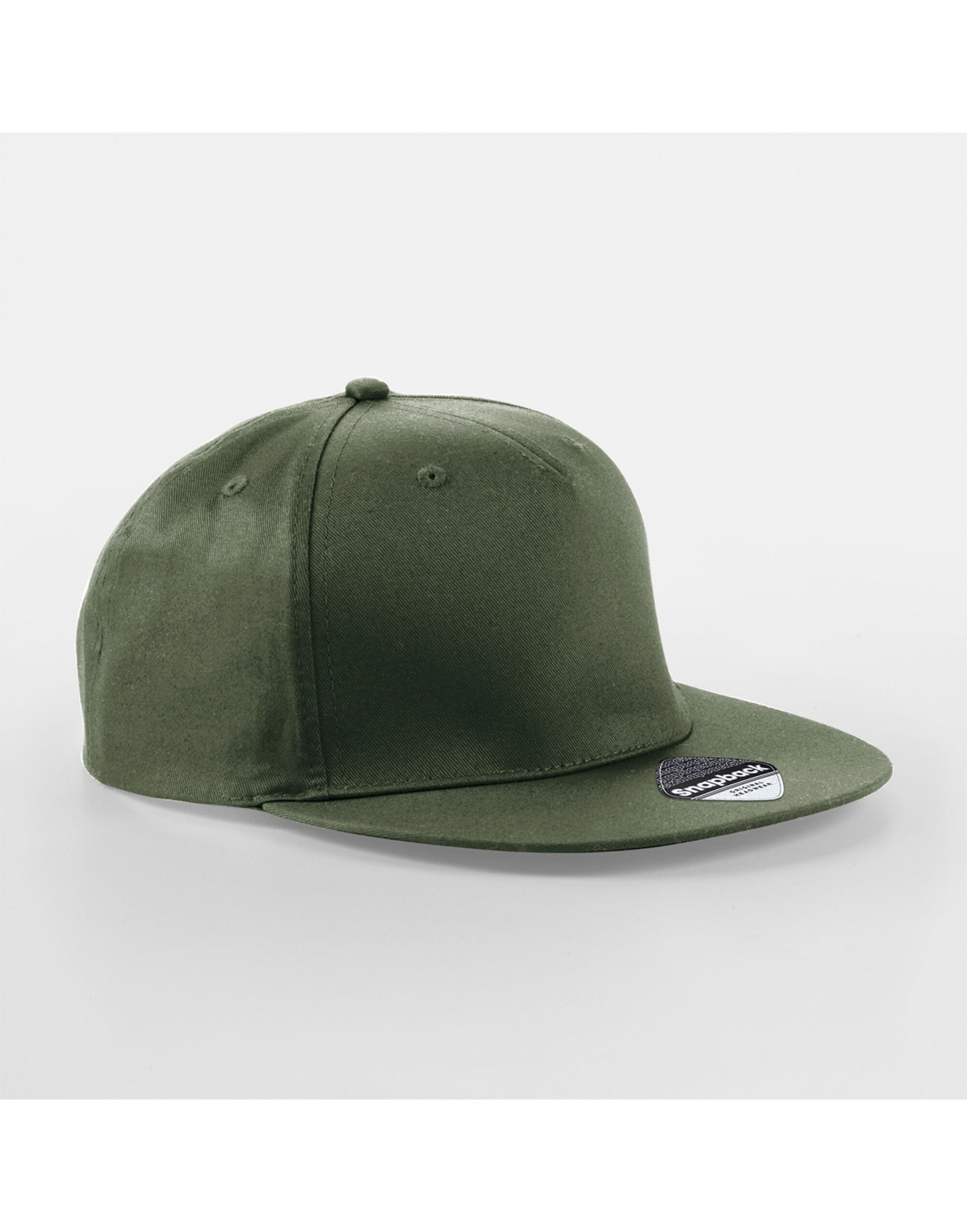 5 panel Snapback Rapper Cap - Olive Green