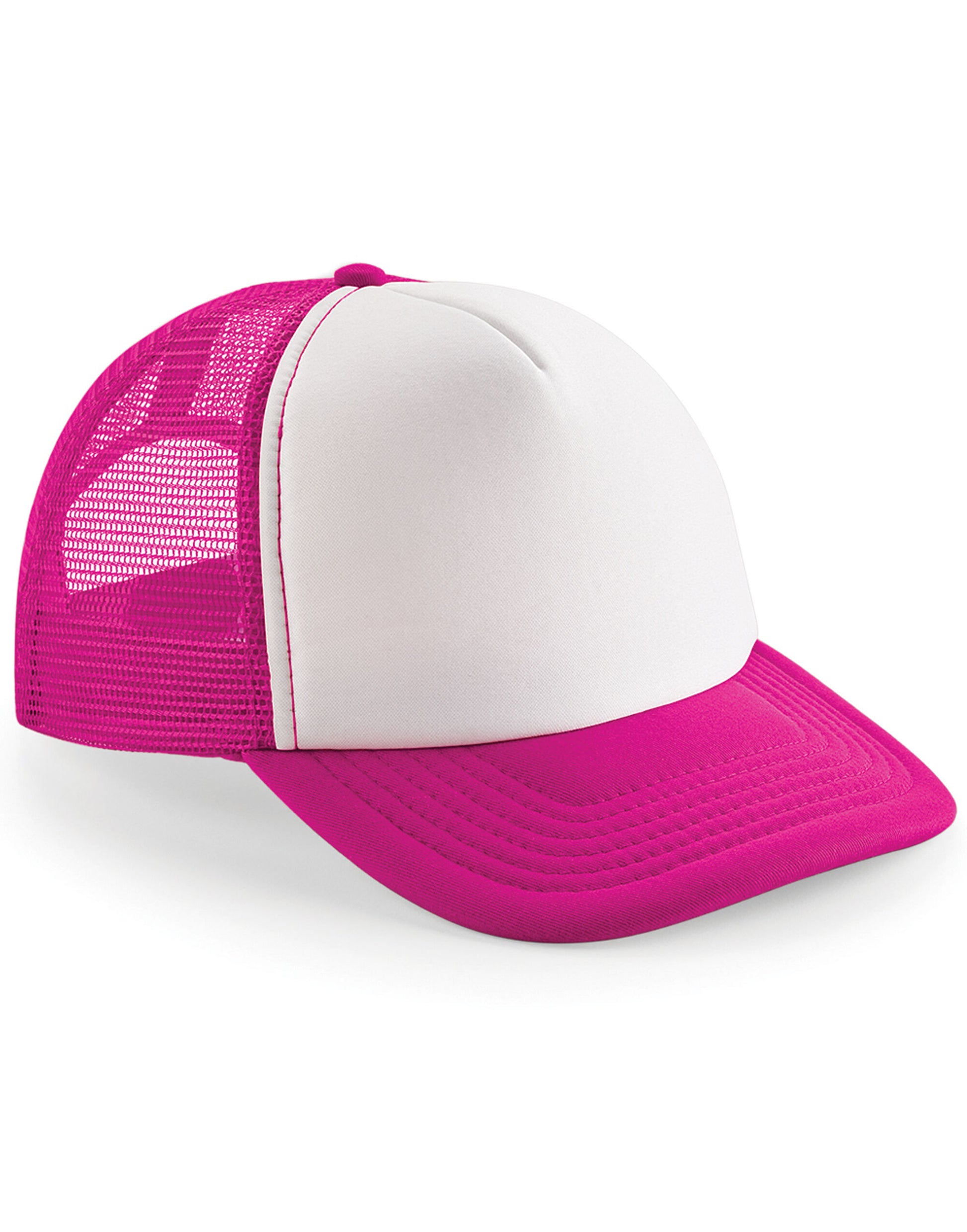 Vintage Snapback Trucker - Fuchsia/White