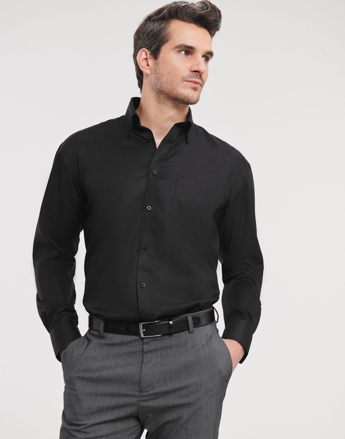 Men's Long Sleeve Ultimate Non-Iron Shirt - Black