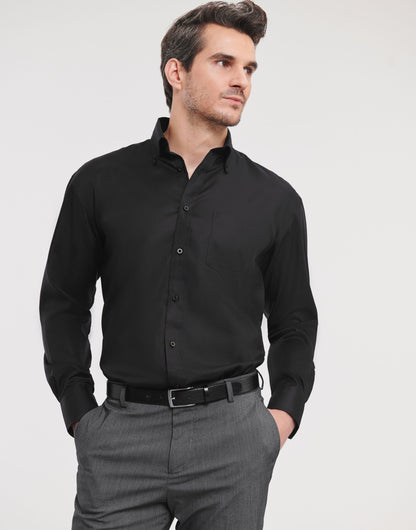 Men's Long Sleeve Ultimate Non-Iron Shirt - Black
