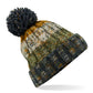 Corkscrew Pom Pom Beanie - Autumn Moss
