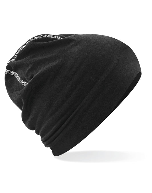 Hemsedal Cotton Beanie - Black/White