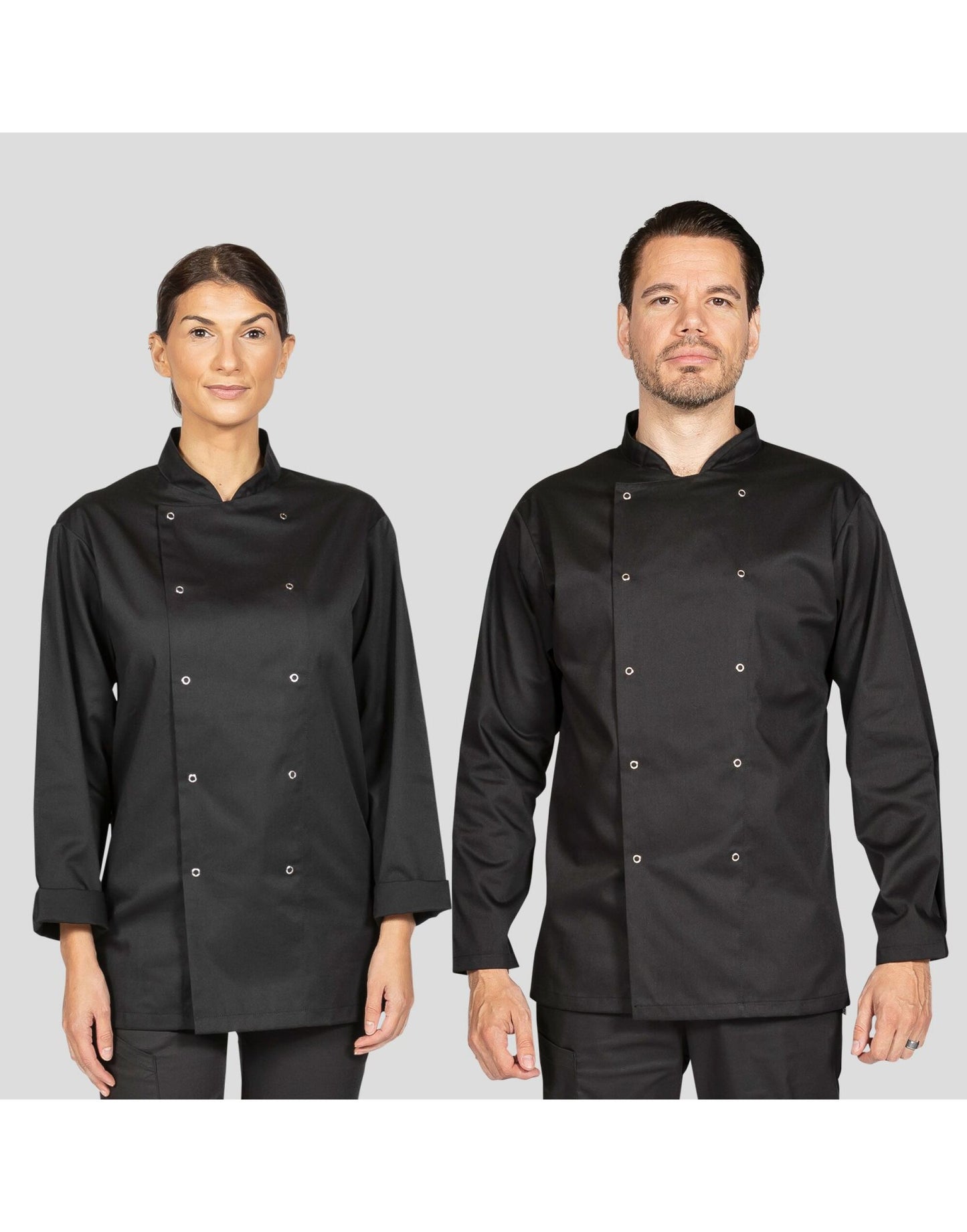 Budget Long Sleeve Chefs Jacket - Black