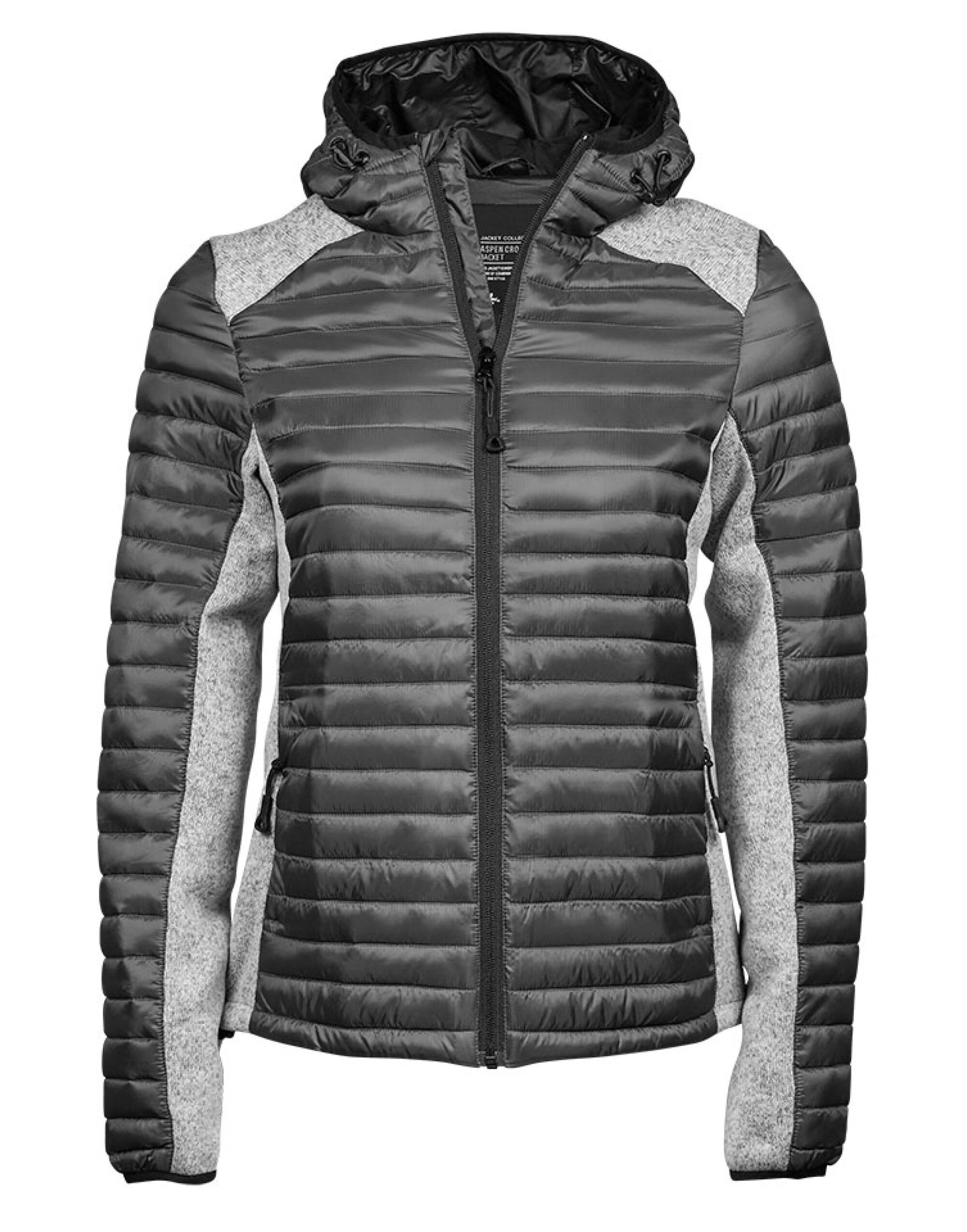 Ladies' Aspen Crossover Jacket - Space Grey/Grey Melange