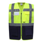 Hi-Vis Executive Waistcoat - Hi-Vis Yellow/Navy