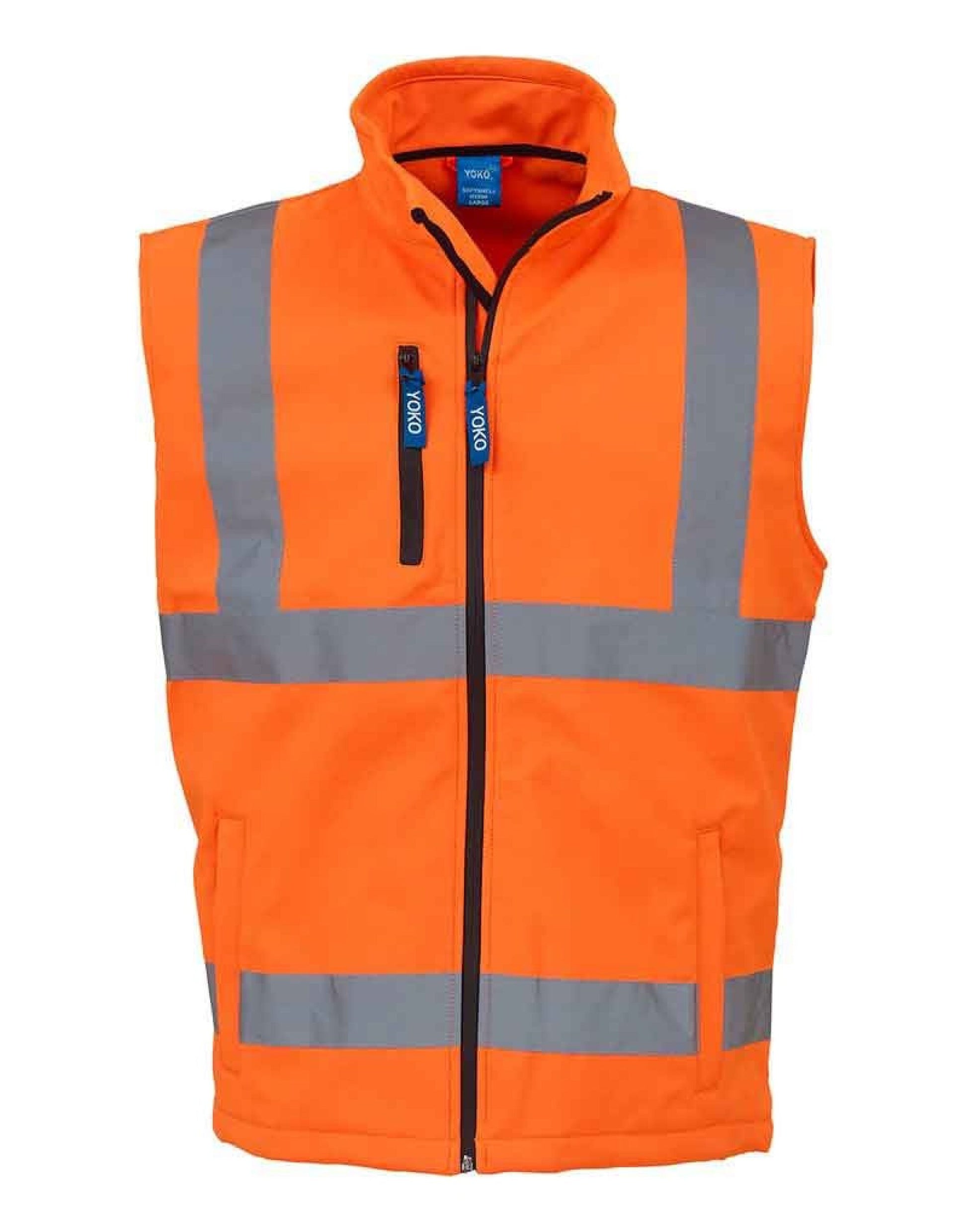 Hi-Vis Softshell Bodywarmer - Hi Vis Orange