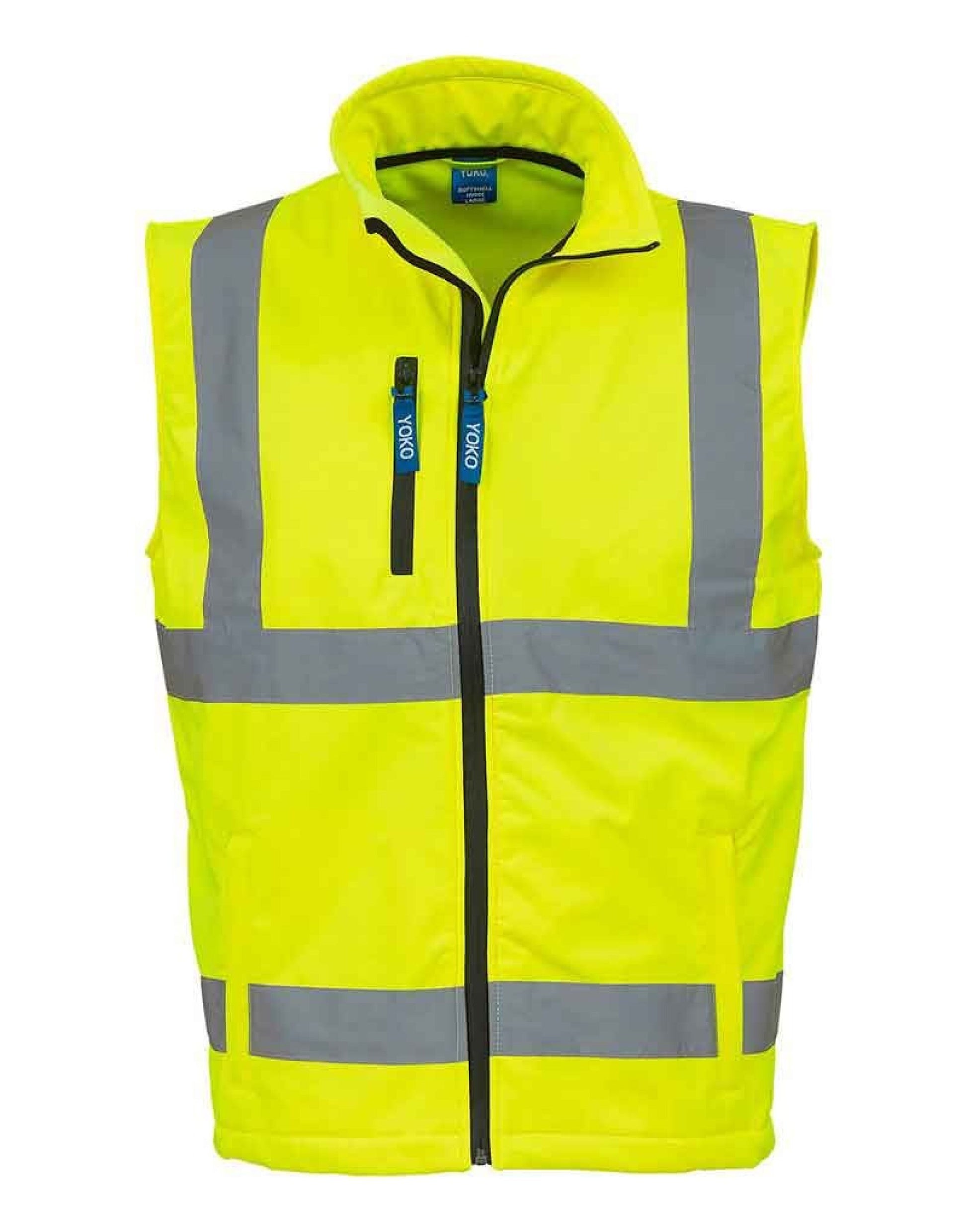 Hi-Vis Softshell Bodywarmer - Hi-Vis Yellow