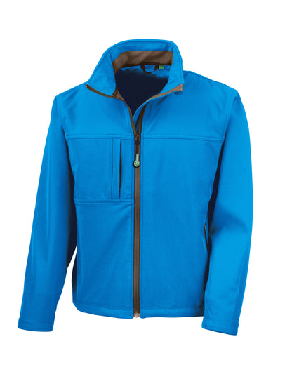 Men's Recycled Classic 3-Layer Softshell - Azure Blue