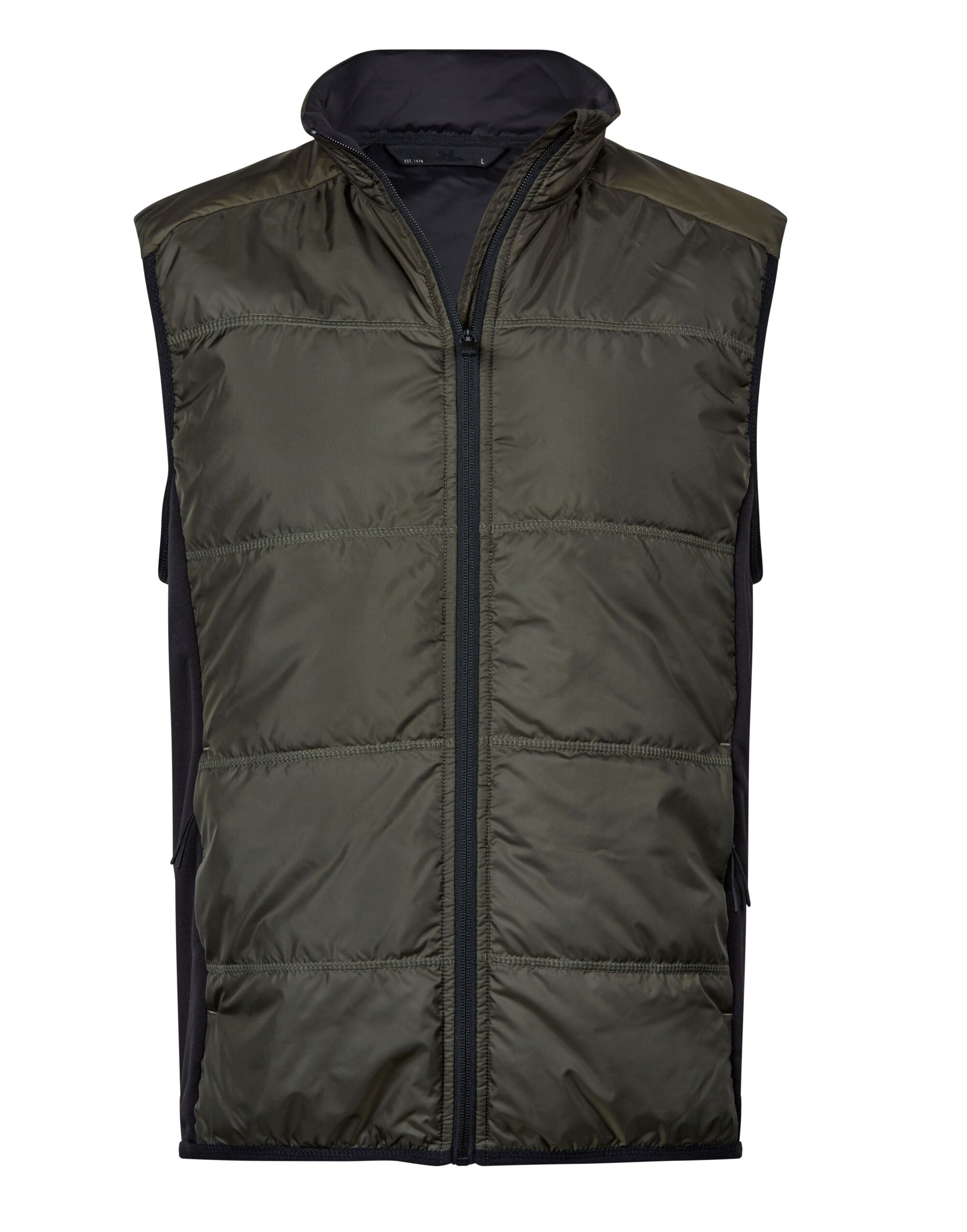 Hybrid-Stretch Bodywarmer - Deep Green/ Black