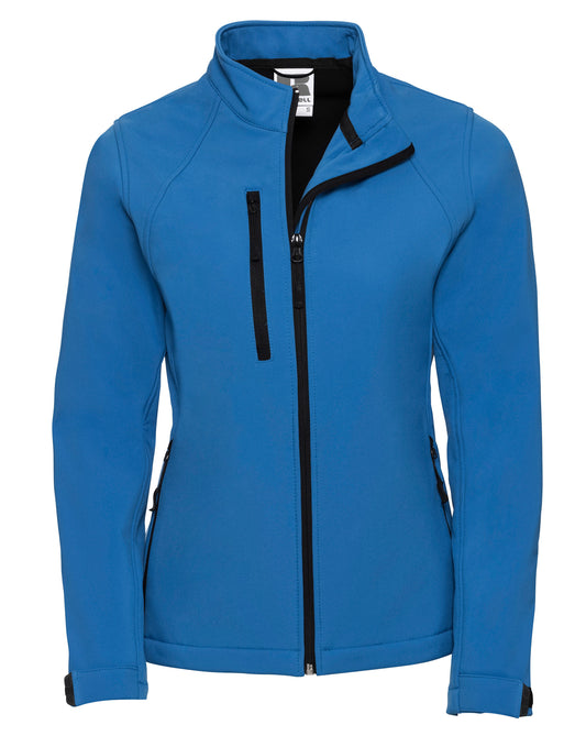 Ladies' Softshell Jacket - Azure Blue