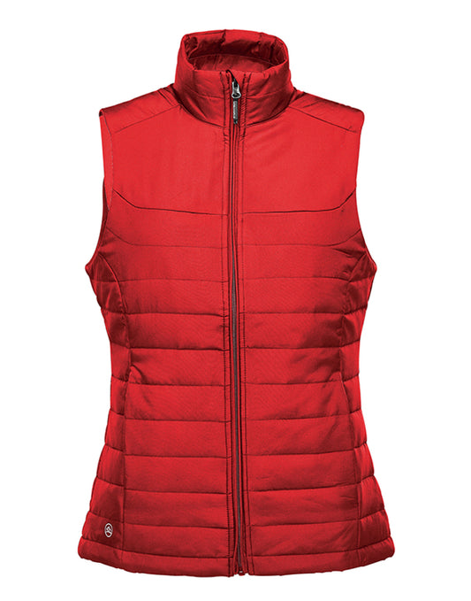 Women's Nautilus Quilted Bodywarmer - Bright Red