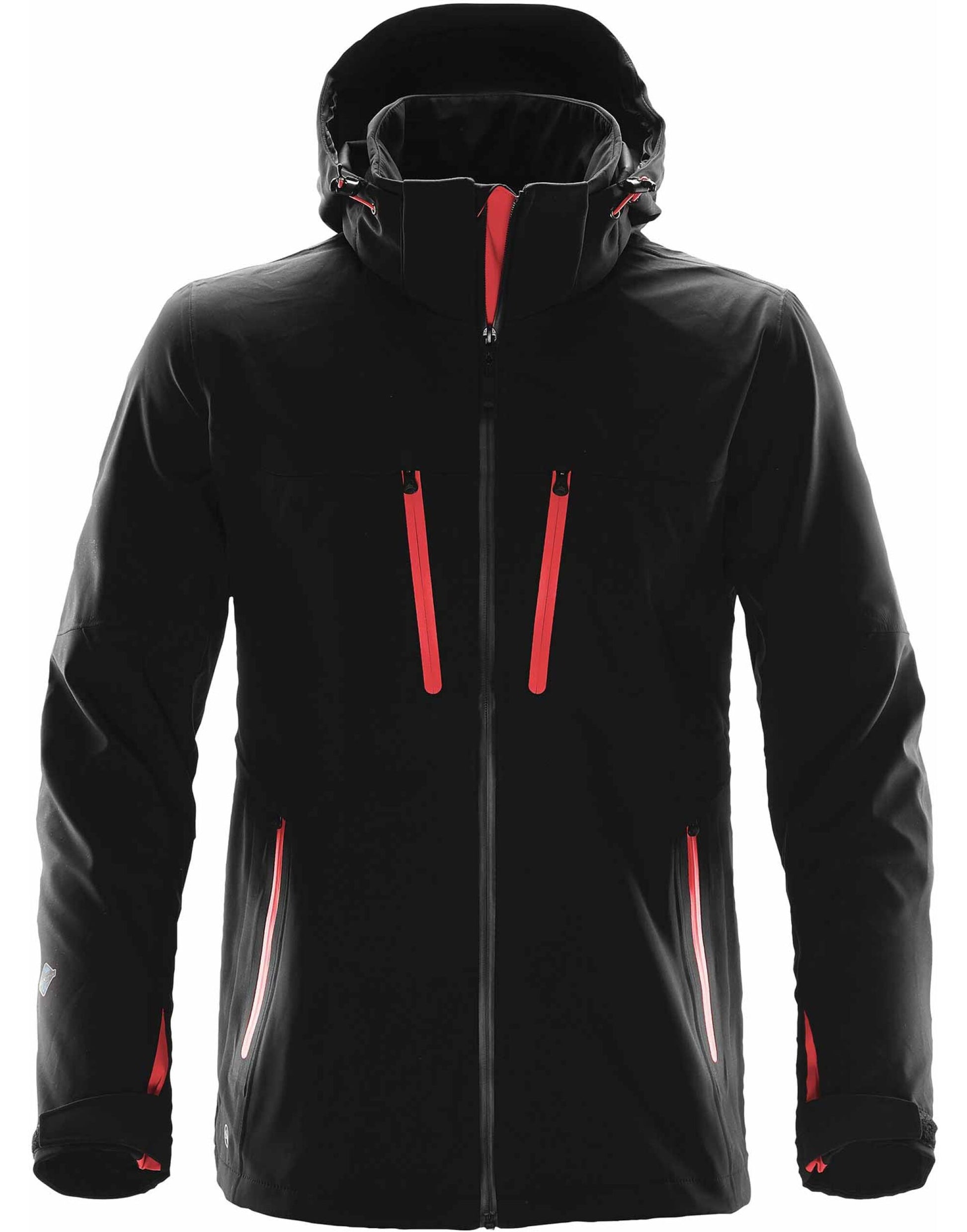 Men's Patrol Softshell - Black/Bright Red