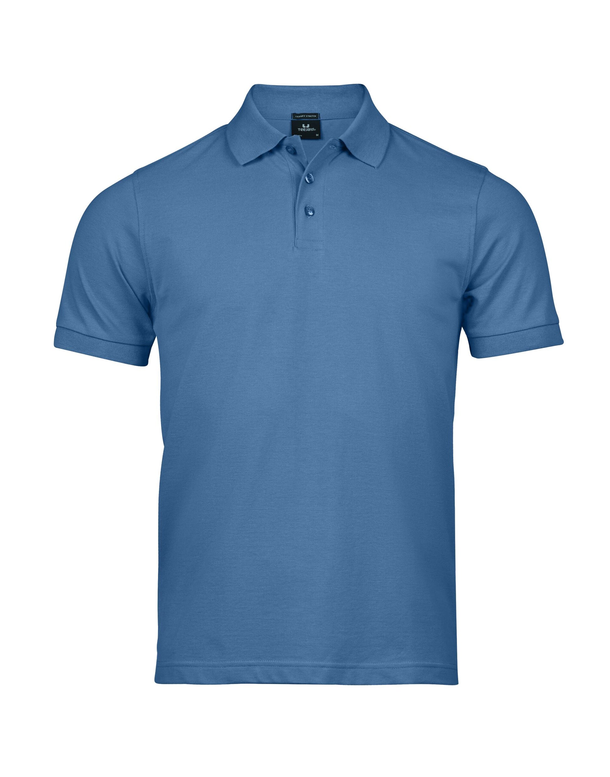 Men's Luxury Stretch Polo - Ocean Blue