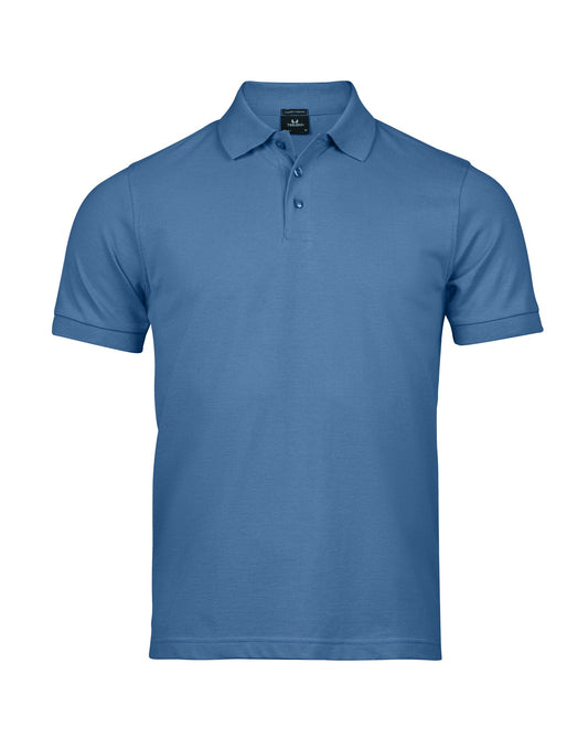 Men's Luxury Stretch Polo - Ocean Blue