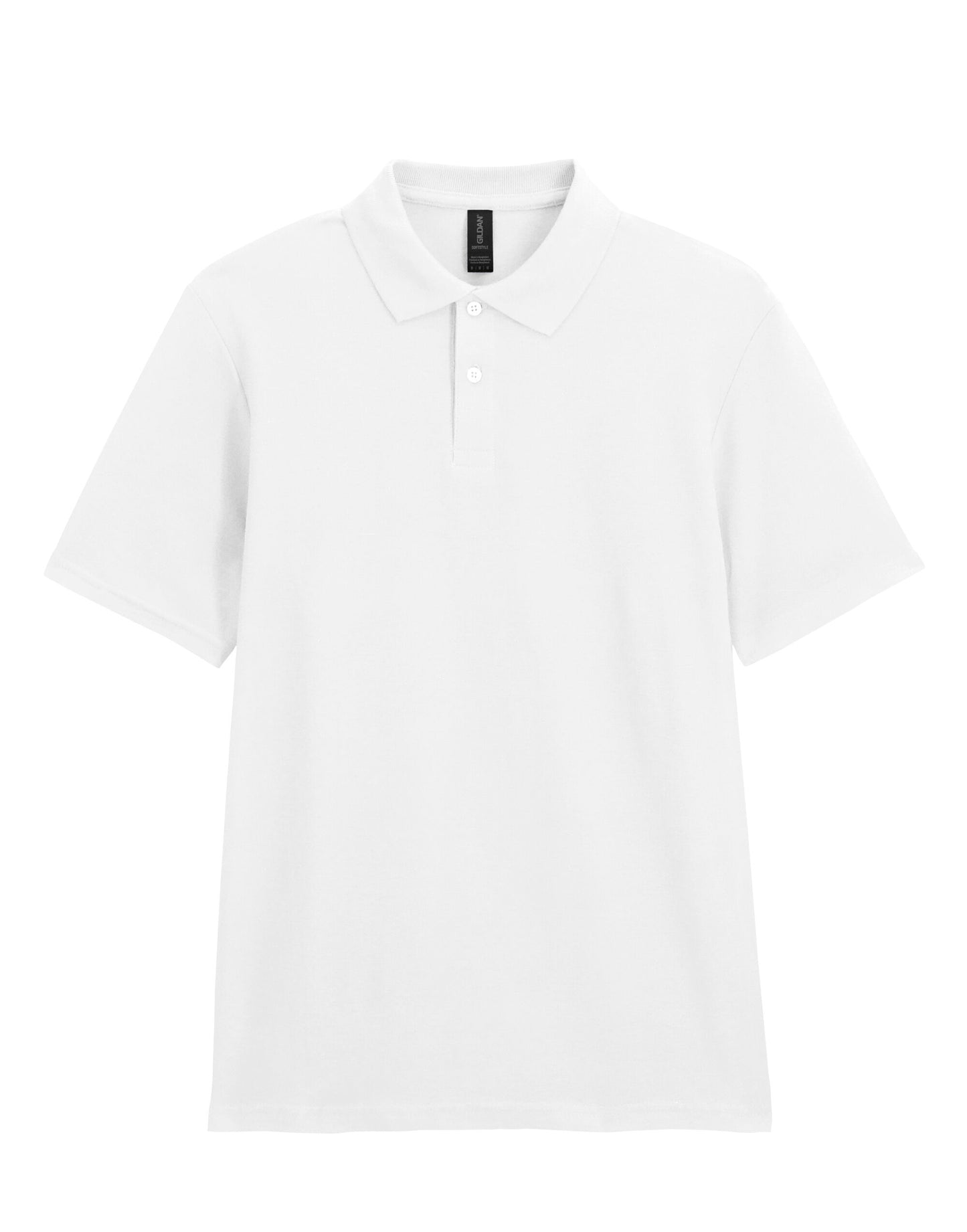 Softstyle® Adult Double Pique Polo - White