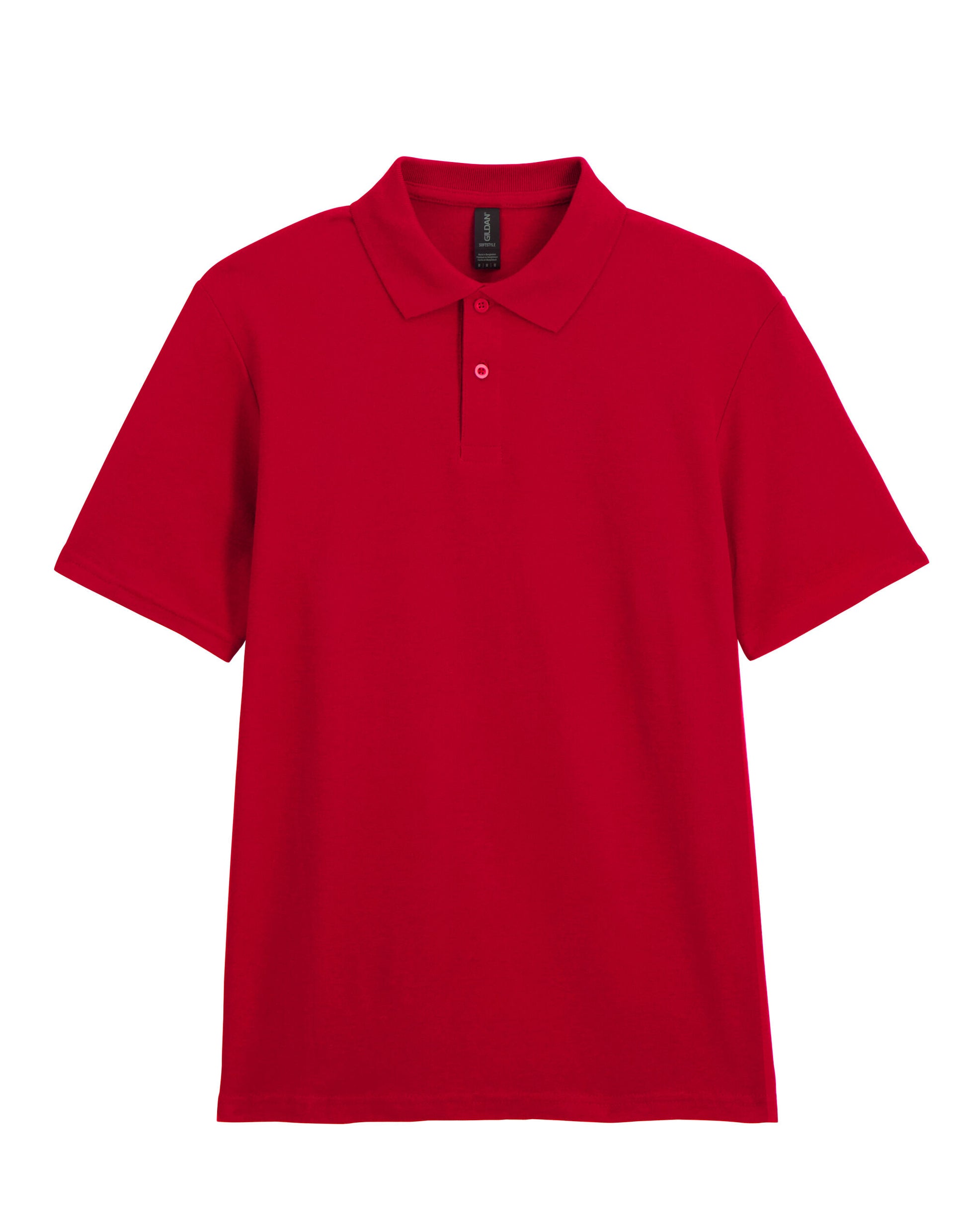 Softstyle® Adult Double Pique Polo - Cherry Red