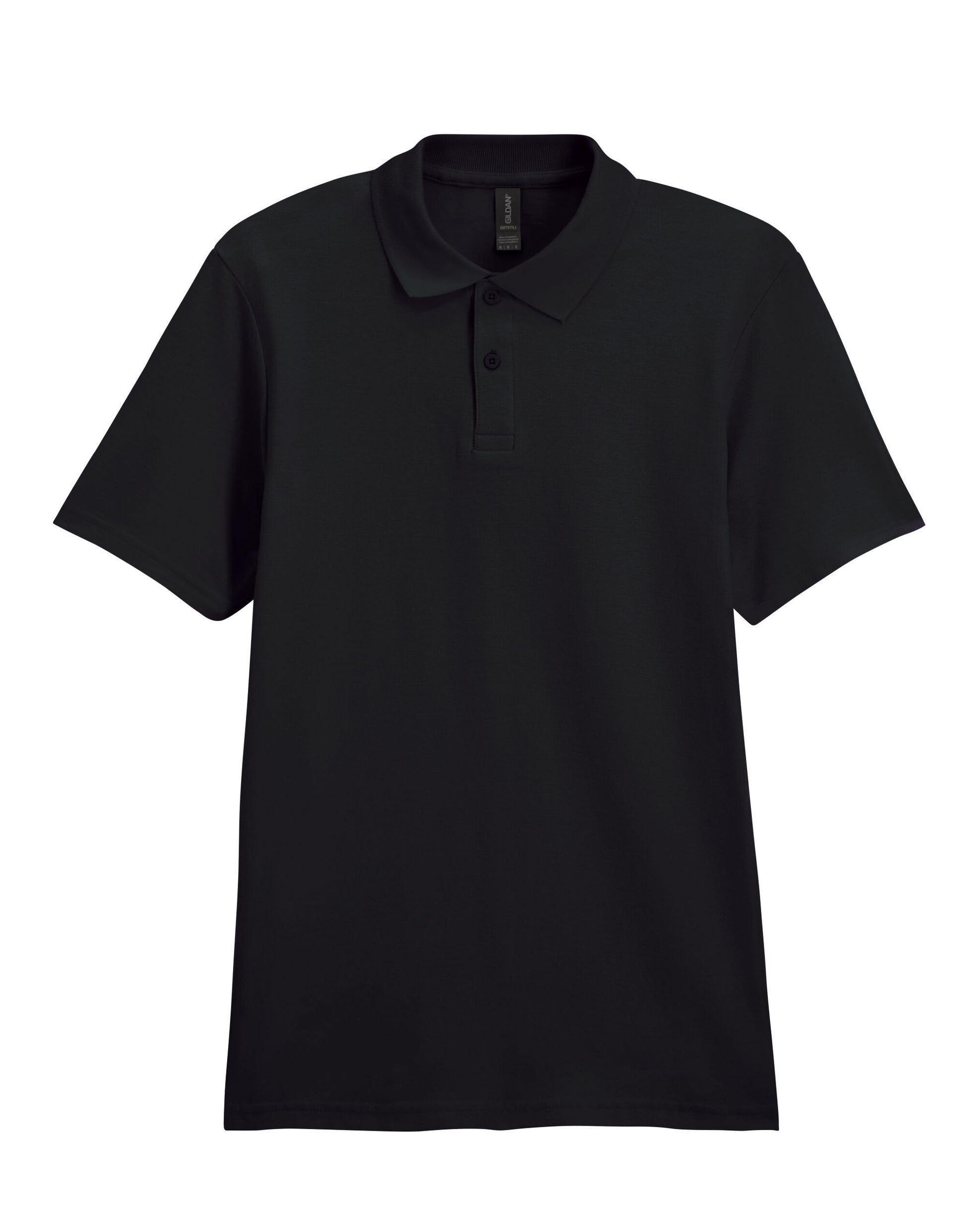 Softstyle® Adult Double Pique Polo - Black