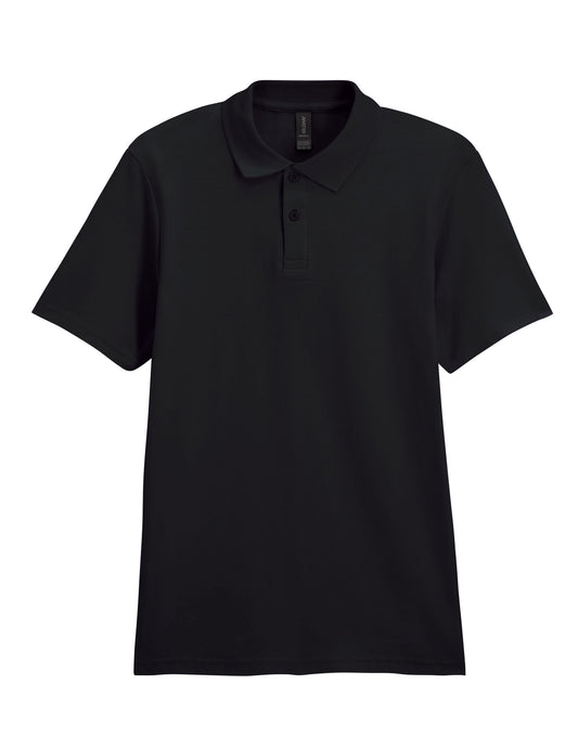 Softstyle® Adult Double Pique Polo - Black