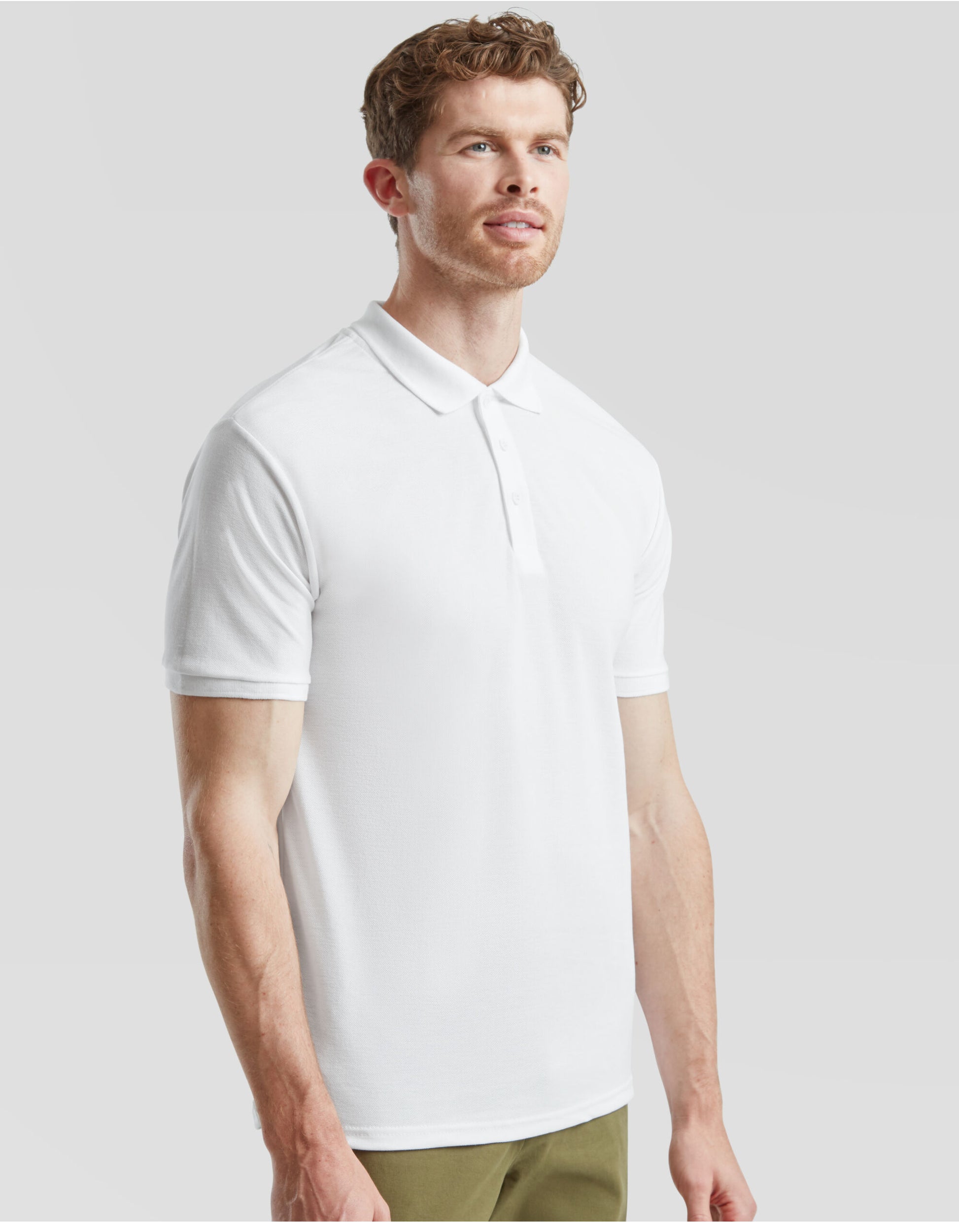 Men's 65/35 Heavy Polo - White