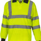 Hi-Vis Long Sleeve Polo Shirt - Hi-Vis Yellow