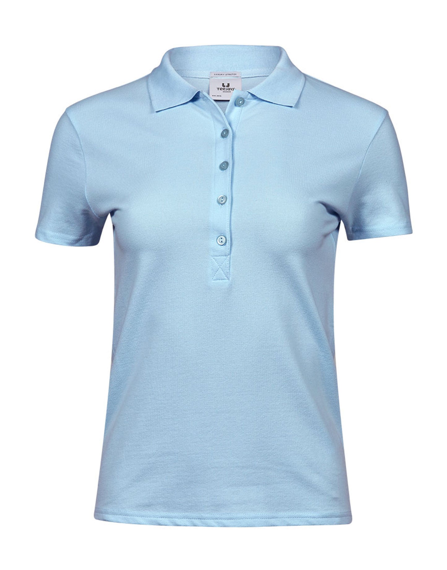 Ladies' Luxury Stretch Polo - Light Blue