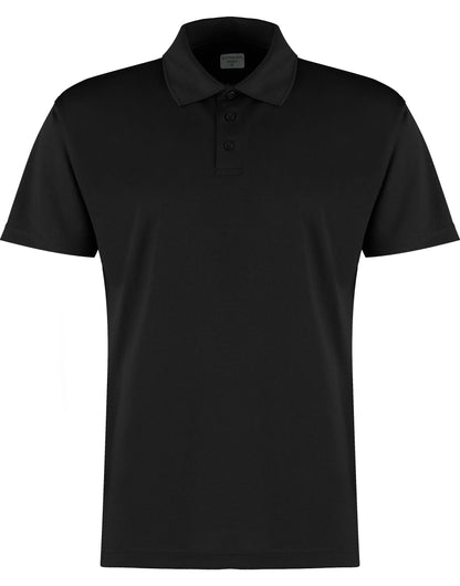 Regular Fit Micro Mesh Polo with Cooltex® Plus - Black