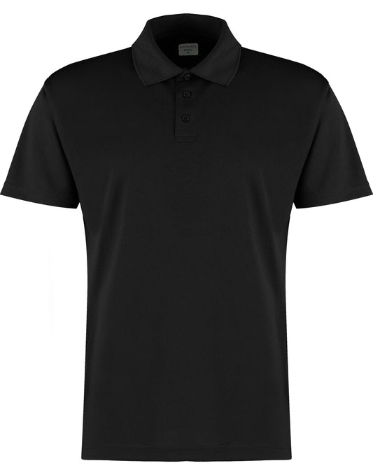 Regular Fit Micro Mesh Polo with Cooltex® Plus - Black