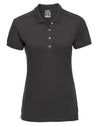 Ladies' Fitted Stretch Polo - Black