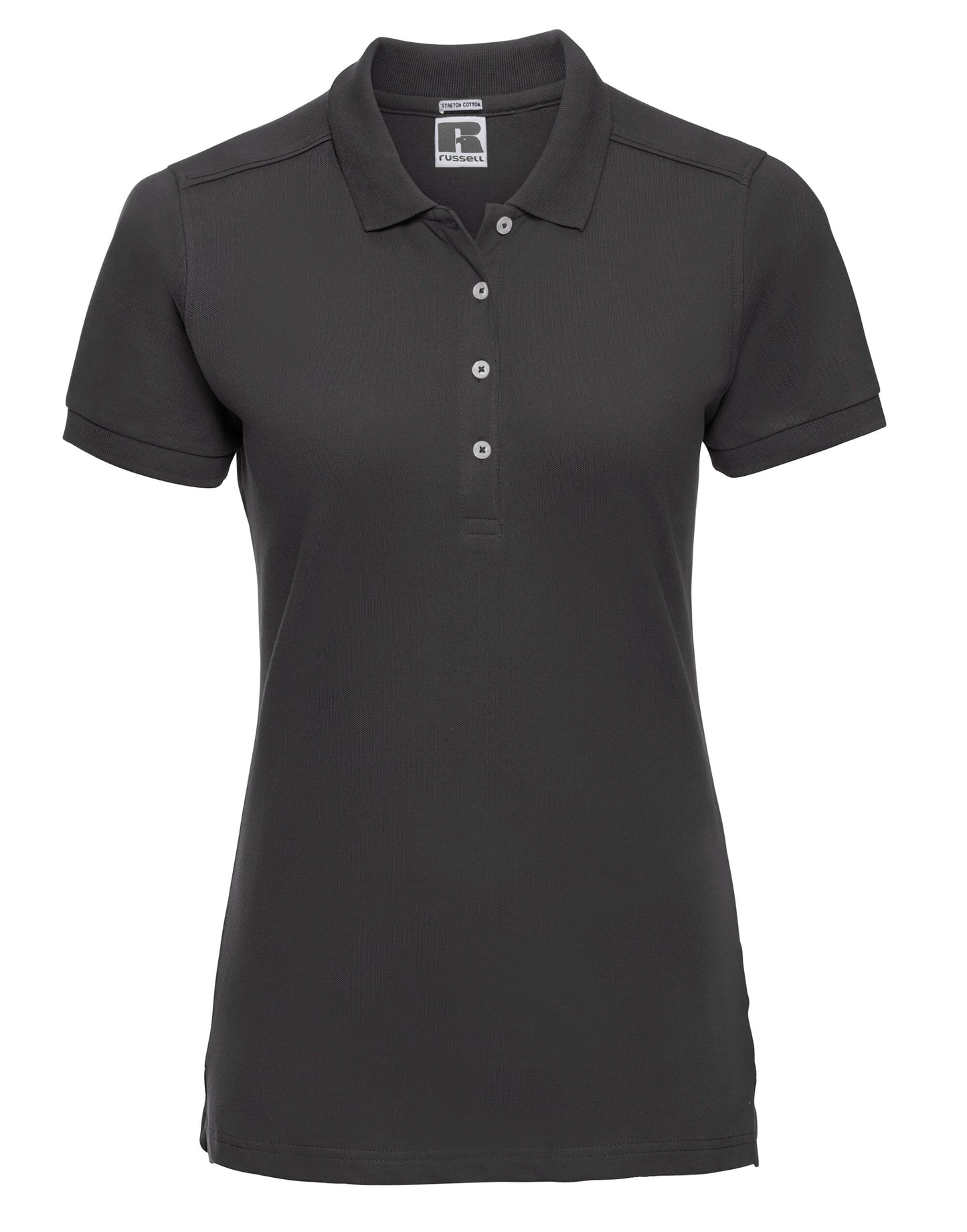 Ladies' Fitted Stretch Polo - Black