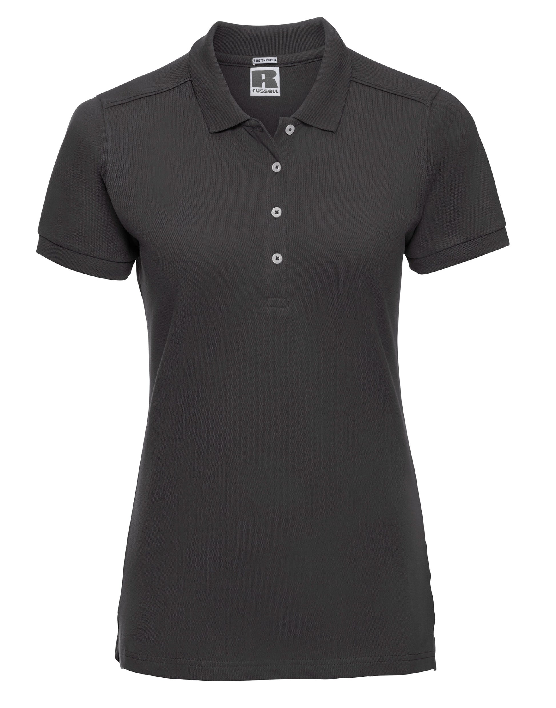 Ladies' Fitted Stretch Polo - Black