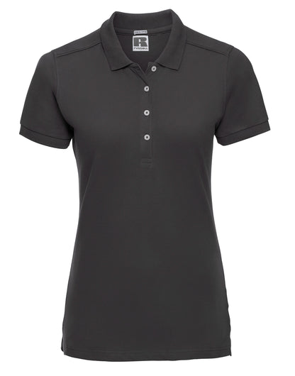 Ladies' Fitted Stretch Polo - Black