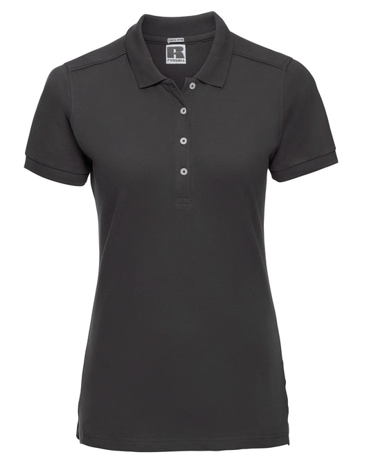 Ladies' Fitted Stretch Polo - Black