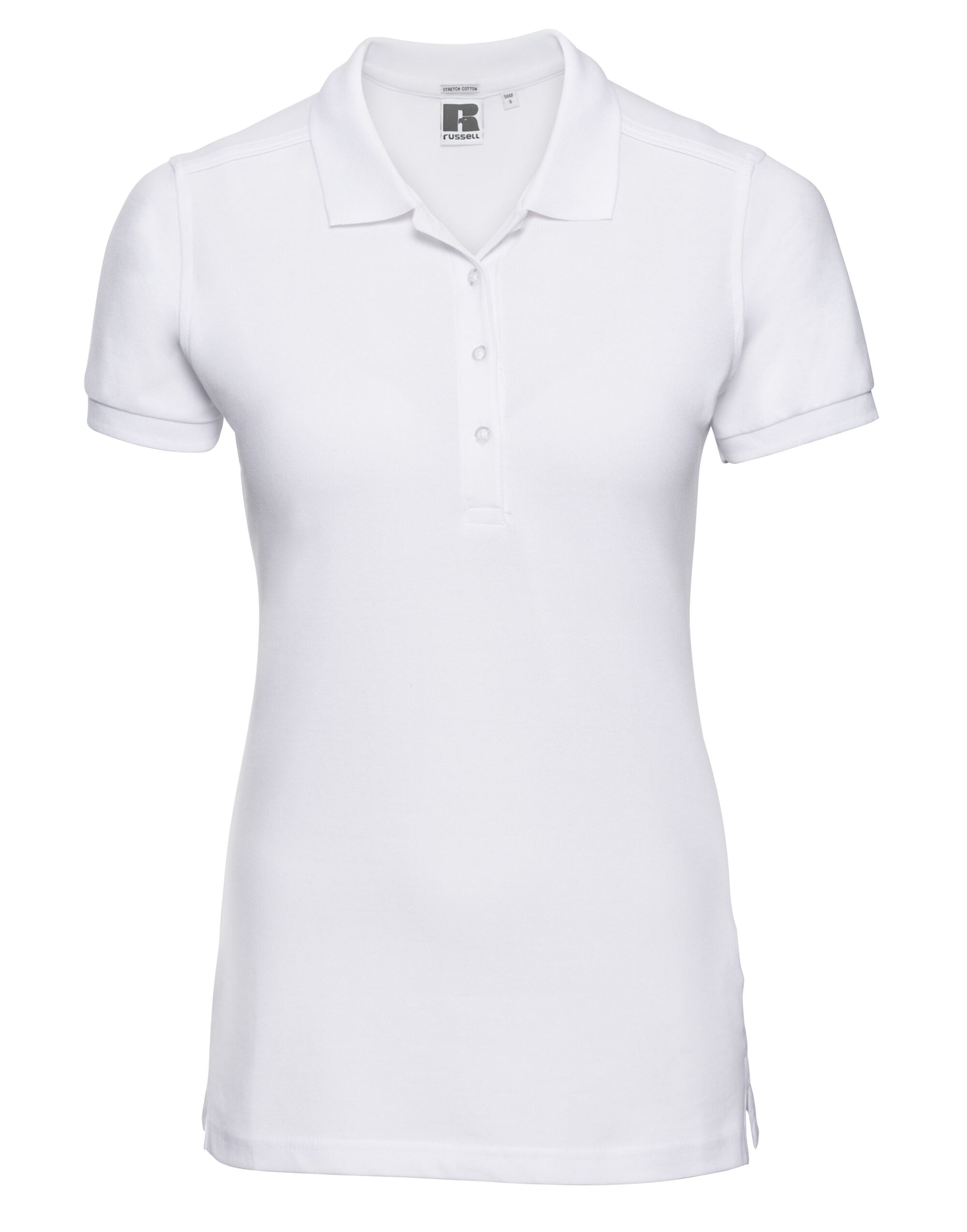Ladies' Fitted Stretch Polo - White